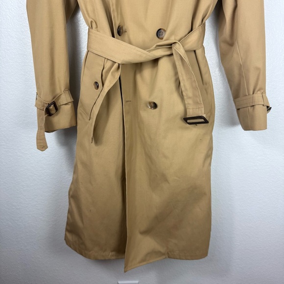 Clipper Mist vintage Classic Tan Trench Coat size 40 - Picture 2 of 14
